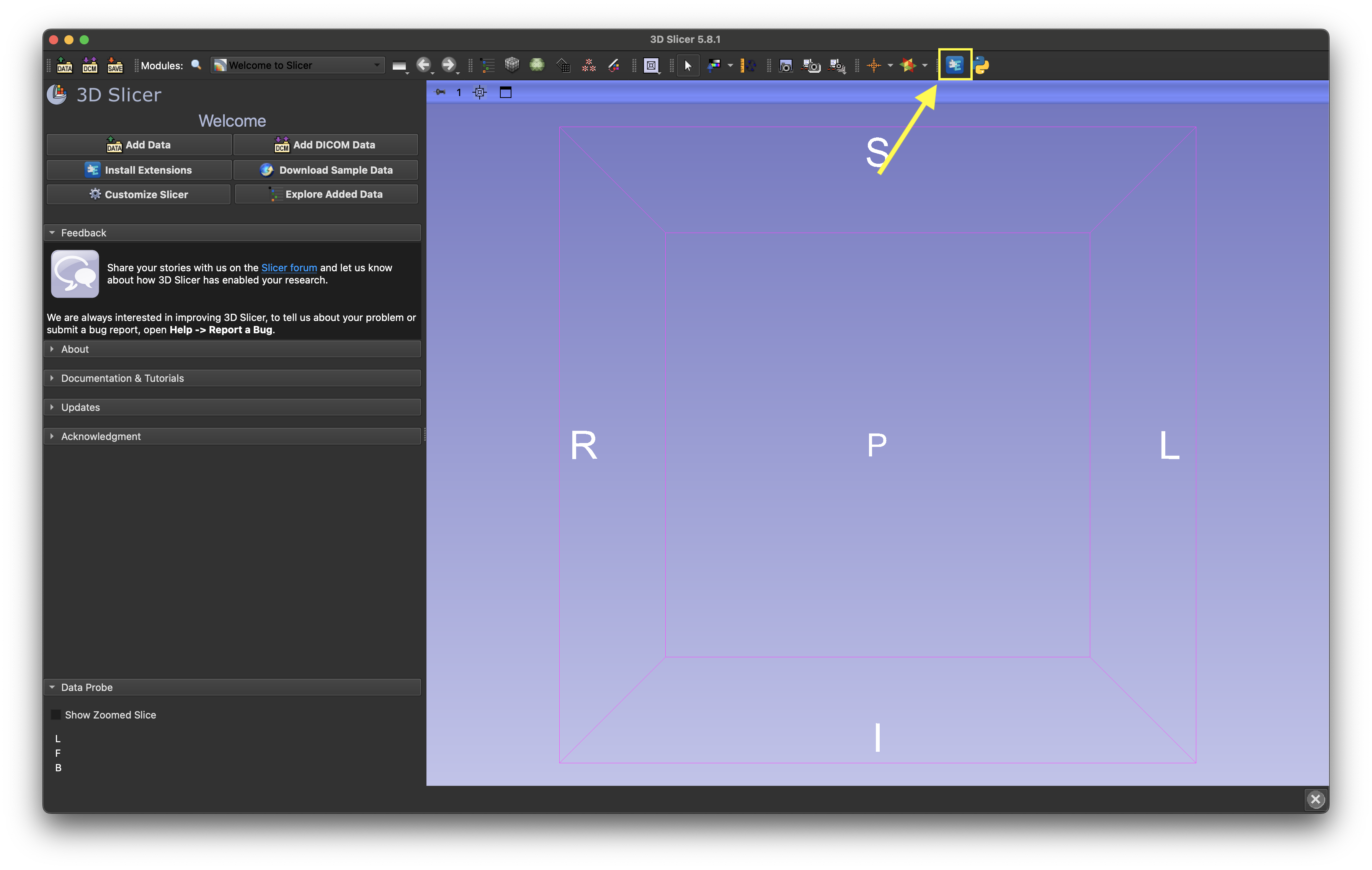 Administrador de extensiones