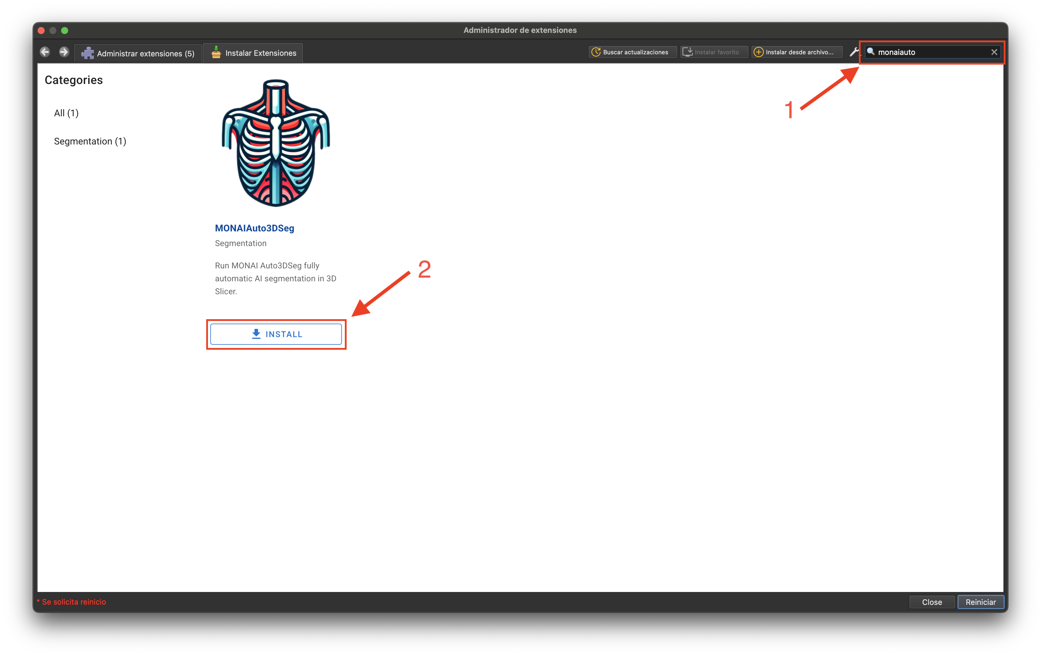 Instalar MonaiAuto3DSeg
