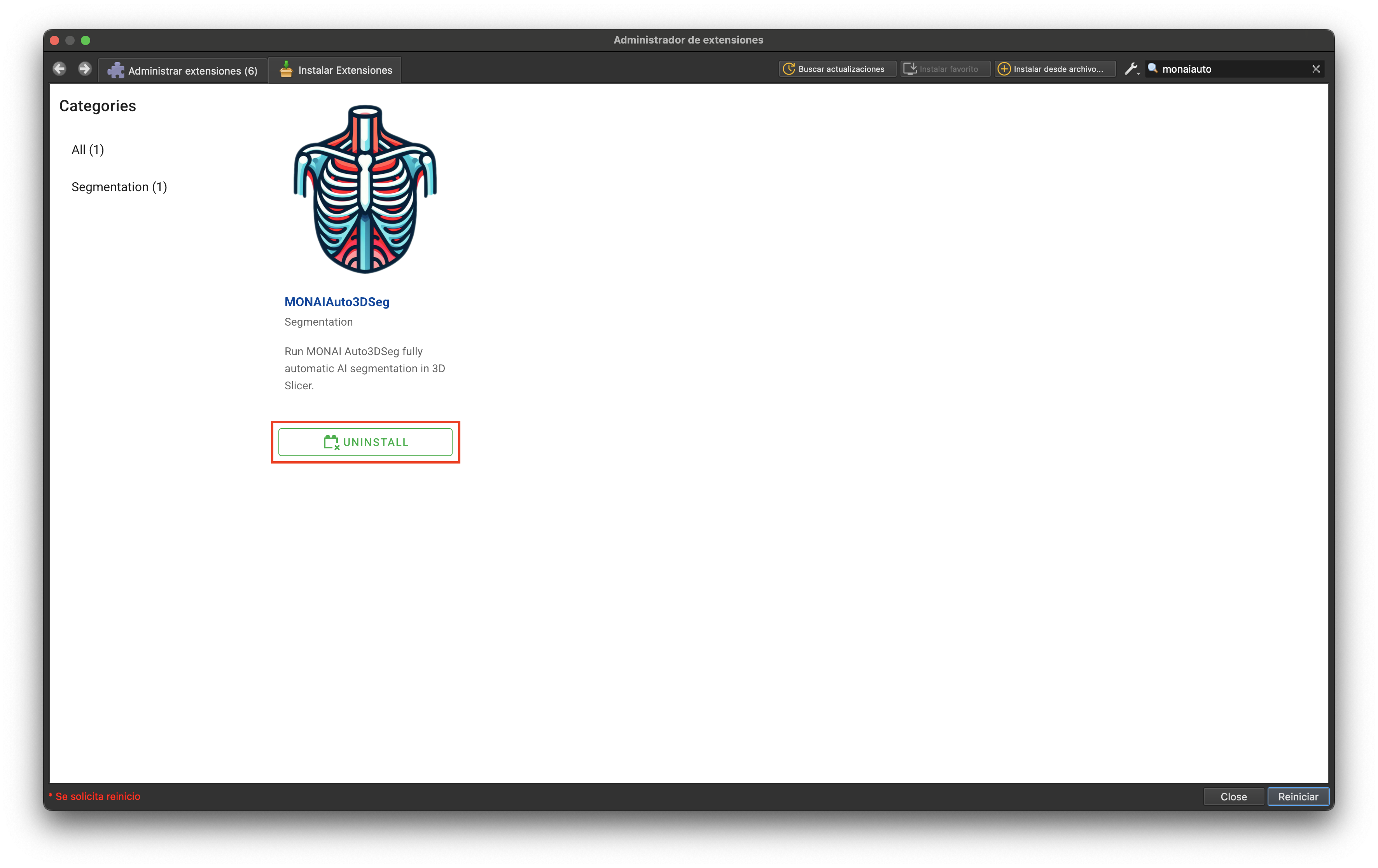 MonaiAuto3DSeg instalado
