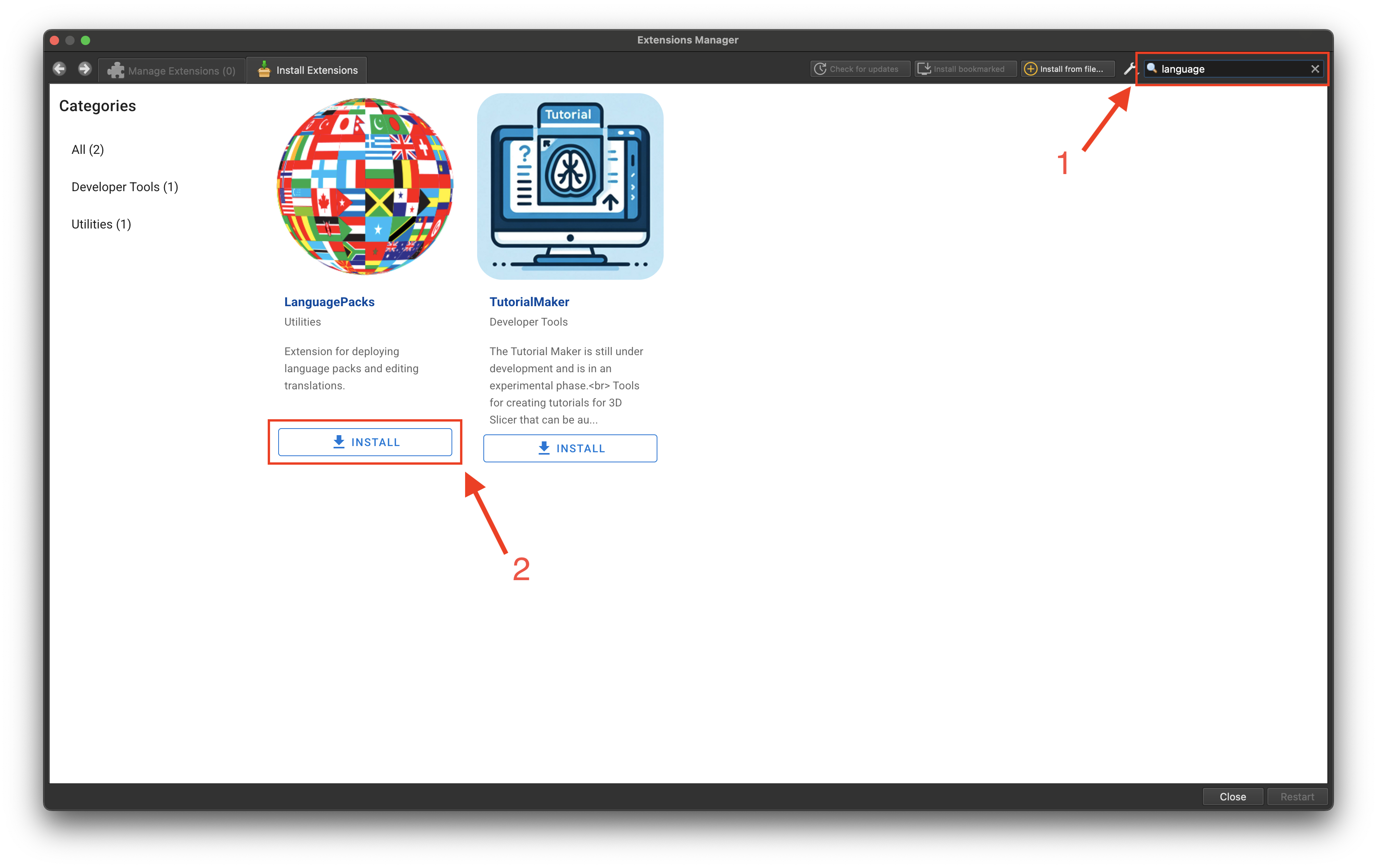 Instalar LanguagesPacks