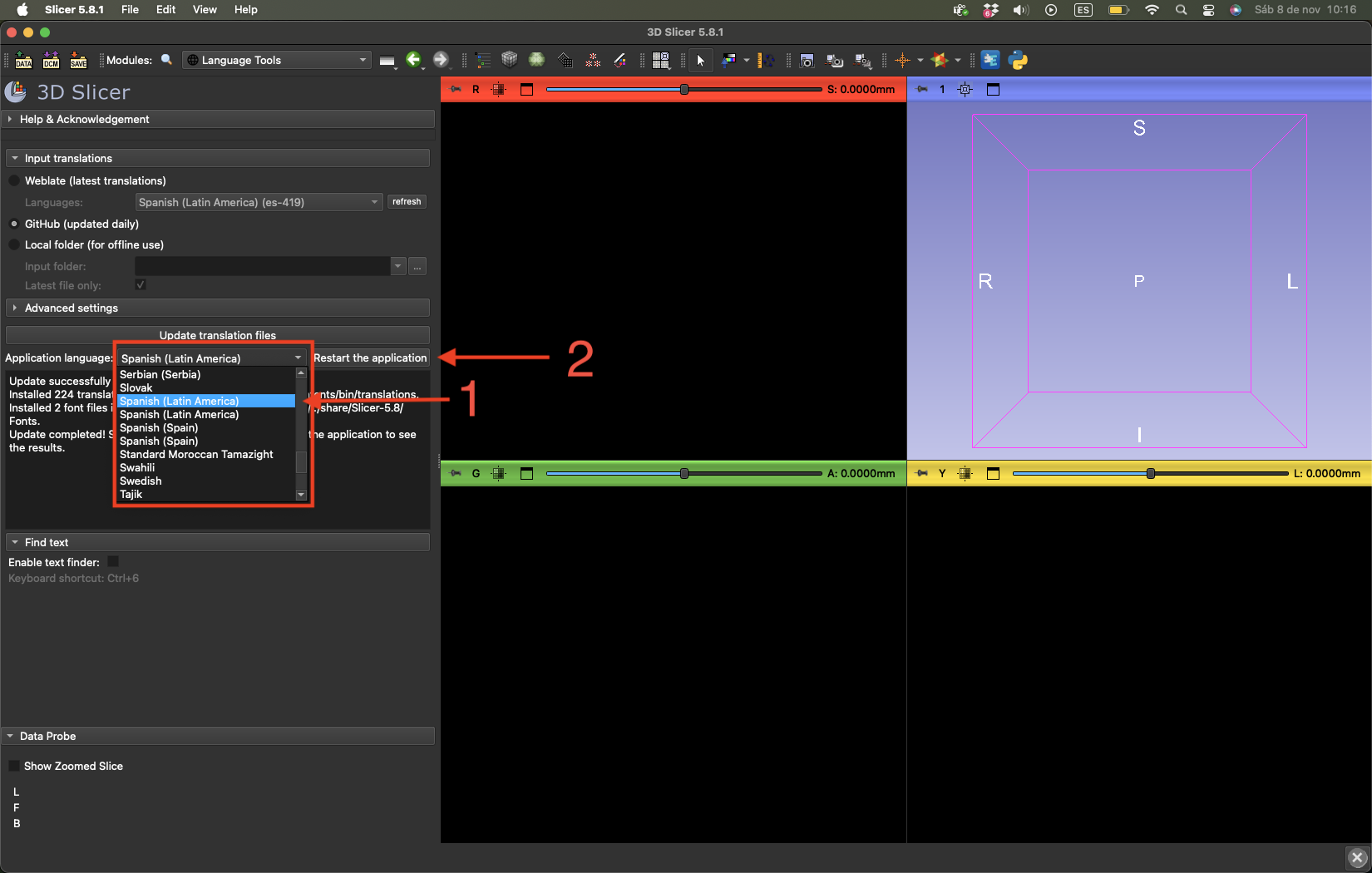 Reiniciar para aplicar idioma